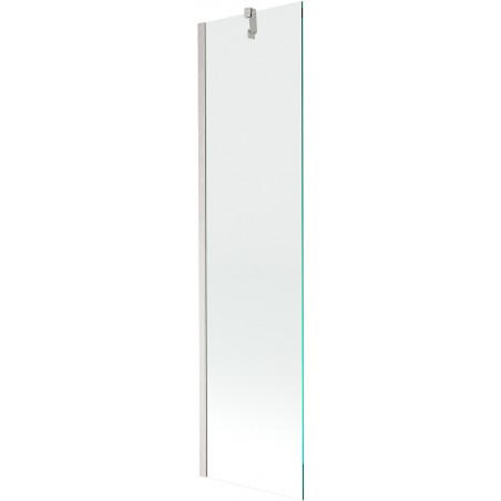 Mexen Next vonios užuolaida 1 dalių 50 x 150 cm, skaidri, šlifuotas nikelis - 895-050-000-00-00-97