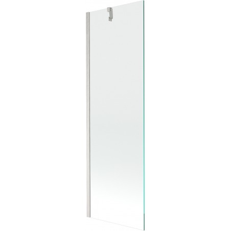 Mexen Next vonios ekrano 1-duris 60 x 150 cm, permatomas, šepečiuotas nikelis - 895-060-000-00-00-97