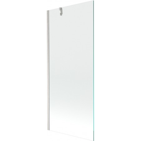 Mexen Next vonios pertvara, 1-durų 80 x 150 cm, permatomas, šlifuotas nikelis - 895-080-000-00-00-97