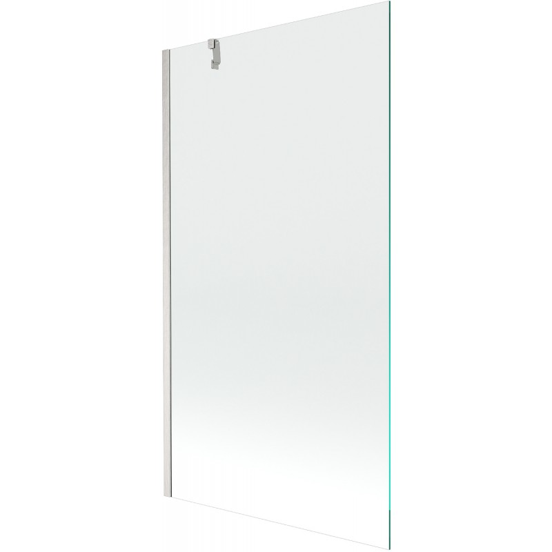 Mexen Next vienos dalies vonios pertvara 100 x 150 cm, skaidri, šlifuotas nikelis - 895-100-000-00-00-97