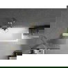 Mexen Next vonios ekranas, 1-durys, 50 x 150 cm, dryžuotas, auksinis šlifuotas - 895-050-000-00-09-55