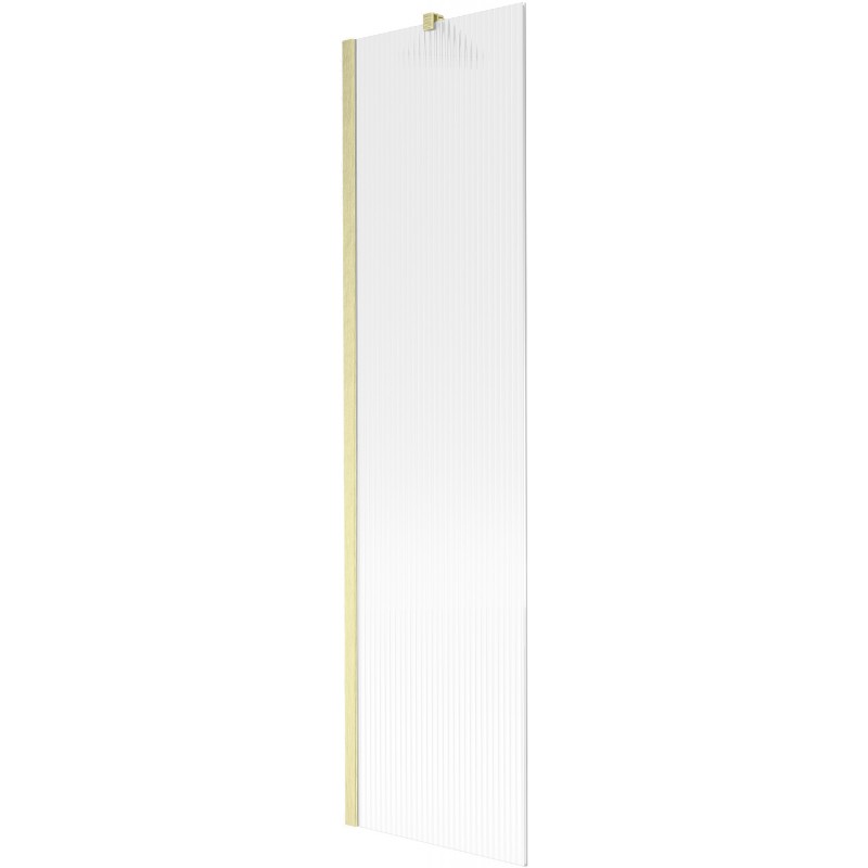 Mexen Next vonios ekranas, 1-durys, 50 x 150 cm, dryžuotas, auksinis šlifuotas - 895-050-000-00-09-55