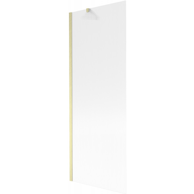 Mexen Next vonios sienelė, 1 sparno, 70 x 150 cm, ruoželiai, aukso spalvos matinė - 895-070-000-00-09-55