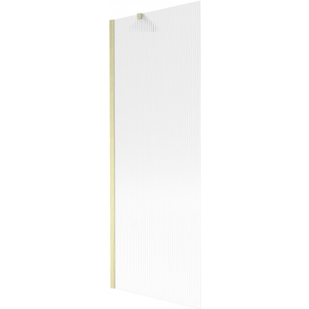 Mexen Next vonios sienelė, 1 sparno, 70 x 150 cm, ruoželiai, aukso spalvos matinė - 895-070-000-00-09-55