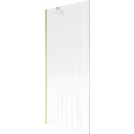 Mexen Next vienos dalies vonios pertvara 80 x 150 cm, dryžuota, auksinė matinė - 895-080-000-00-09-55