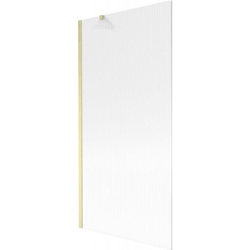 Mexen Next vieno sparno vonios sienelė 90 x 150 cm, dryžuota, auksinės šlifuotos spalvos - 895-090-000-00-09-55