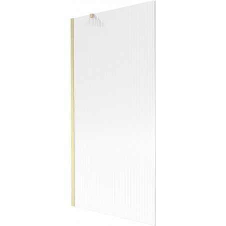 Mexen Next vonios pertvara, 1 durų, 90 x 150 cm, dryžuota, auksinė šlifuota - 895-090-000-00-09-55