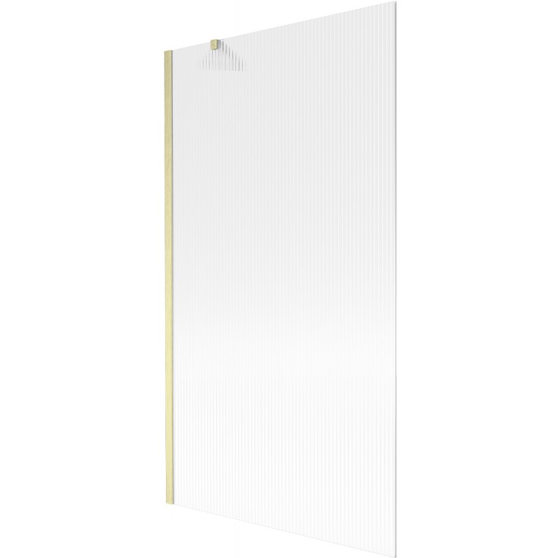 Mexen Next vieno sparno vonios ekranas 100 x 150 cm, dryžiai, auksinis šlifuotas - 895-100-000-00-09-55