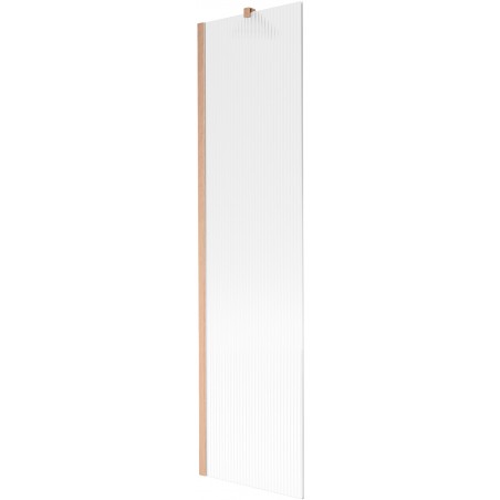 Mexen Next vonios pertvara, vienos dalies, 50 x 150 cm, dryžuotas, šlifuota varis - 895-050-000-00-09-65