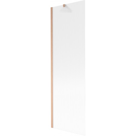 Mexen Next vonios pertvara 1-duris 60 x 150 cm, dryžuotas, šlifuotas varis - 895-060-000-00-09-65