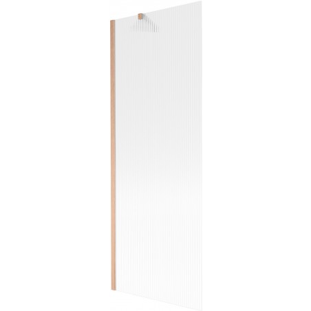 Mexen Next vonios dušo sienelė 1-durio 70 x 150 cm, dryžuota, šepetuota varis - 895-070-000-00-09-65