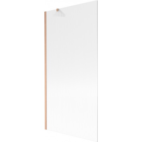 Mexen Next vonios sienelė 1-durys 90 x 150 cm, ruoželis, šlifuotas varis - 895-090-000-00-09-65