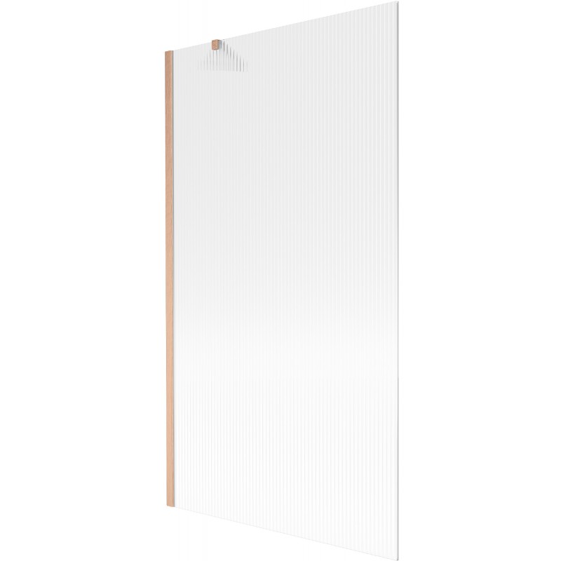 Mexen Next vonios pertvara vienos dalies 100 x 150 cm, dryžiai, šepečiu išvalyta varis - 895-100-000-00-09-65