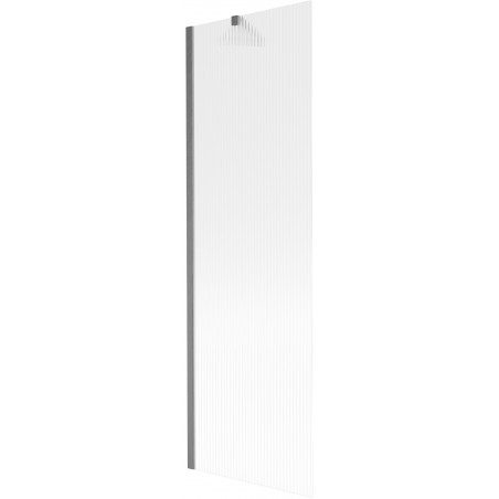 Mexen Next vonios sienelė 1-durų 60 x 150 cm, su juostelėmis, matinė pilka - 895-060-000-00-09-66