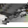 Mexen Next vonios pertvara su 1 sparnu 70 x 150 cm, dryžuota, šepetuota ginklų pilka - 895-070-000-00-09-66