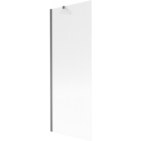 Mexen Next vonios užuolaidėlė 1-durų 70 x 150 cm, dryžuotas, šlifuotas ginklo pilka - 895-070-000-00-09-66