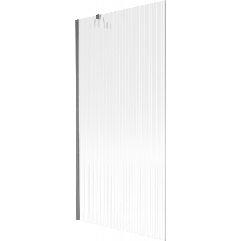 Mexen Next vienos dalies vonios pertvara 90 x 150 cm, dryžuota, šešėliuota pilka šlifuota - 895-090-000-00-09-66