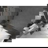 Mexen Next vonios pertvara su viena dalimi 50 x 150 cm, dryžiai, gun metal - 895-050-000-00-09-95