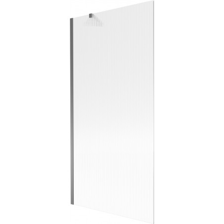 Mexen Next vonios sienelė 1-durų 90 x 150 cm, ruožuotas, gun metal - 895-090-000-00-09-95