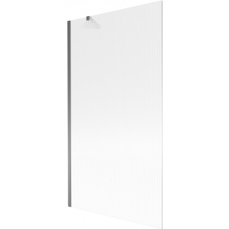 Mexen Next viengubis vonios ekranas 100 x 150 cm, juostelės, gun metal - 895-100-000-00-09-95
