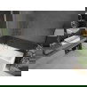 Mexen Next vonios pertvara su 1 varčia 50 x 150 cm, dryžuota, šlifuotas nikelis - 895-050-000-00-09-97