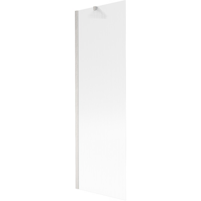 Mexen Next viena dalis vonios ekranas 60 x 150 cm, dryžuotas, šepečiu nikeliuotas - 895-060-000-00-09-97