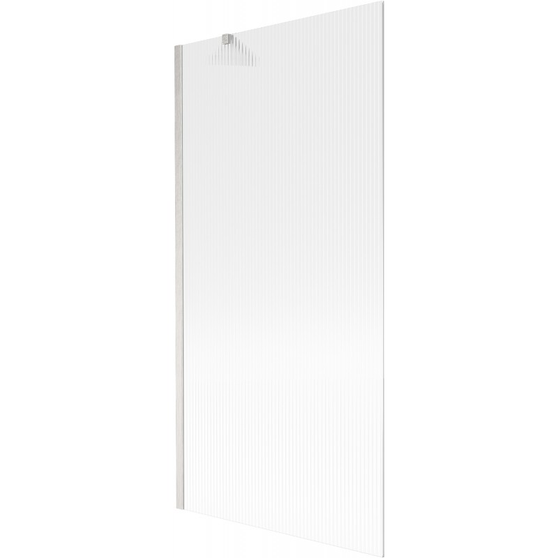 Mexen Next vonios kambario sienelė 1 dalių 90 x 150 cm, dryžuota, šlifuotas nikelis - 895-090-000-00-09-97