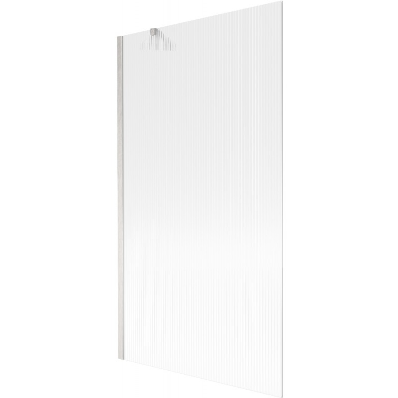 Mexen Next vonios pertvara su 1 sparnu 100 x 150 cm, dryžuota, šlifuotas nikelis - 895-100-000-00-09-97