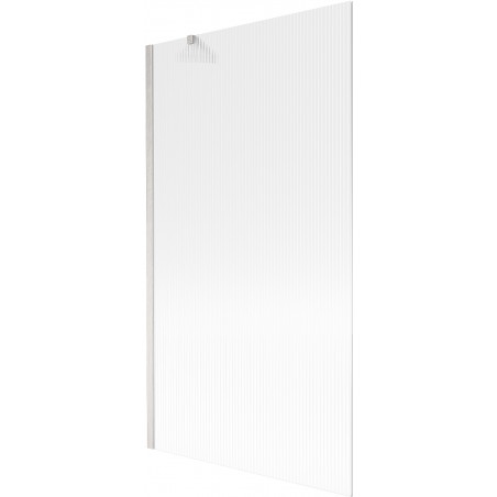 Mexen Next vonios pertvara su 1 sparnu 100 x 150 cm, dryžuota, šlifuotas nikelis - 895-100-000-00-09-97