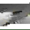Mexen Next vieno sparno vonios pertvara 100 x 150 cm, šerkšnas, auksinis šlifuotas - 895-100-000-00-30-55
