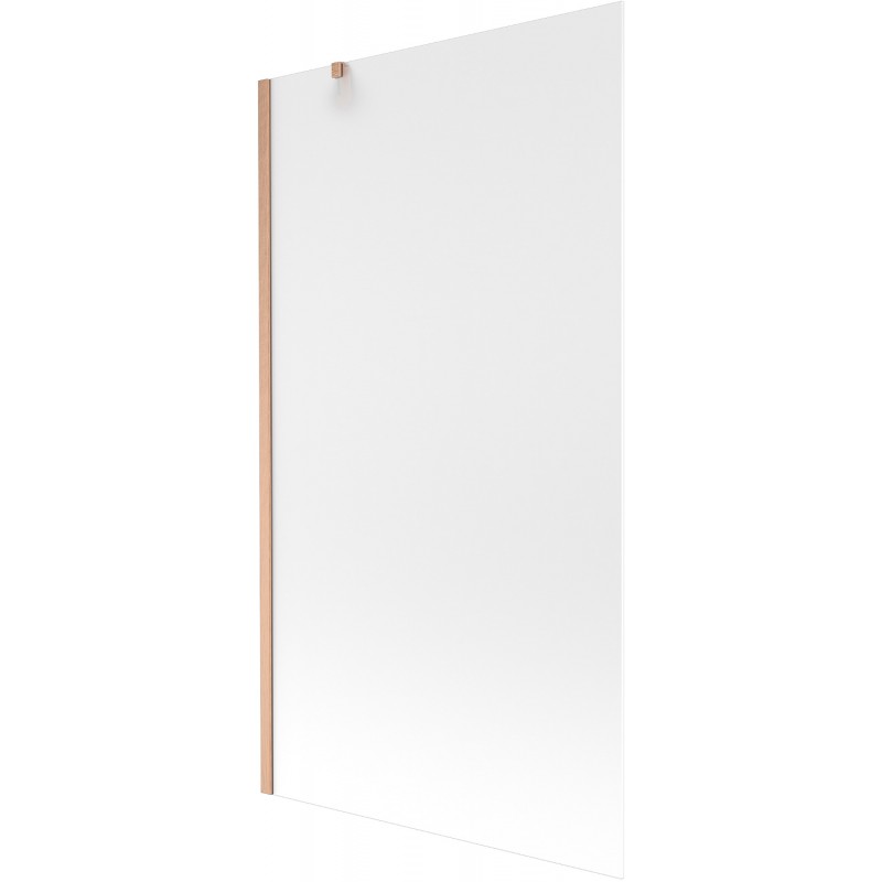 Mexen Next vonios ekranas, 1 durys 100 x 150 cm, šerkšnas, šlifuotas varis - 895-100-000-00-30-65