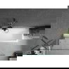Mexen Next vienasparnis vonios ekranas 90 x 150 cm, permatomas, ginklų pilka šepečiuota - 895-090-000-00-00-66
