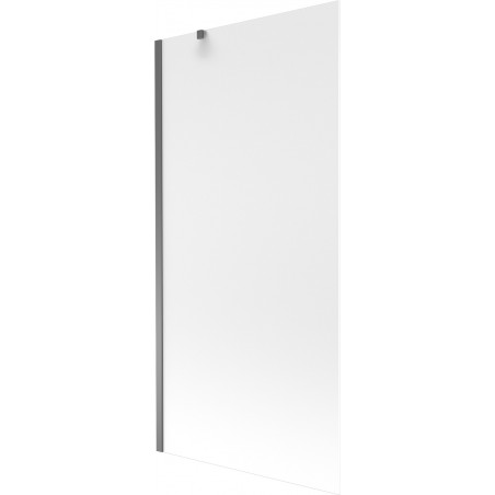 Mexen Next vienos dalies vonios uždanga 90 x 150 cm, matinė, ginklinis metalas - 895-090-000-00-30-95