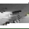 Mexen Next vienos dalies vonios uždanga 90 x 150 cm, matinė, ginklinis metalas - 895-090-000-00-30-95