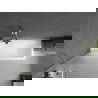Mexen Next vonios ekrano durys 1 sparno 70 x 150 cm, matinės, šlifuotas nikelis - 895-070-000-00-30-97