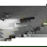 Mexen Next vonios sienelė 1-durų 90 x 150 cm, grafitas, auksinė matinė - 895-090-000-00-40-55