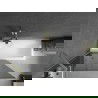 Mexen Next vonios uždanga 1-sparinė 100 x 150 cm, grafito, auksinė šlifuota - 895-100-000-00-40-55