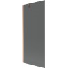 Mexen Next vonios skydelis, 1-duris, 80 x 150 cm, grafitas, šlifuotas varis - 895-080-000-00-40-65