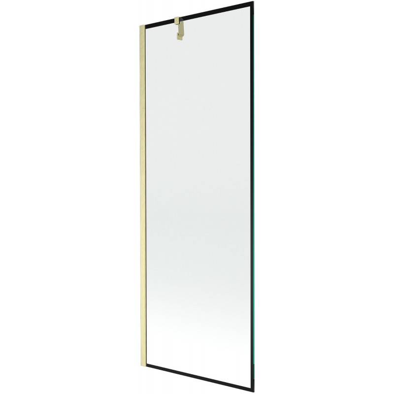 Mexen Next vonios sienelė 1-durų 70 x 150 cm, juodas raštas, šlifuotas auksas - 895-070-000-00-70-55