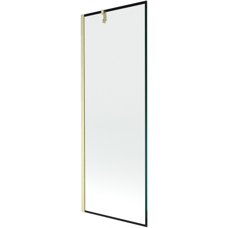 Mexen Next vonios sienelė 1-durų 70 x 150 cm, juodas raštas, šlifuotas auksas - 895-070-000-00-70-55