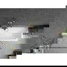 Mexen Next vonios sienelė su 1 sparnu 80 x 150 cm, juodas raštas, auksinė šukuota - 895-080-000-00-70-55