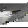 Mexen Next vonios sienelė, 1-sparnas, 90 x 150 cm, juodas raštas, aukso šukuotas - 895-090-000-00-70-55