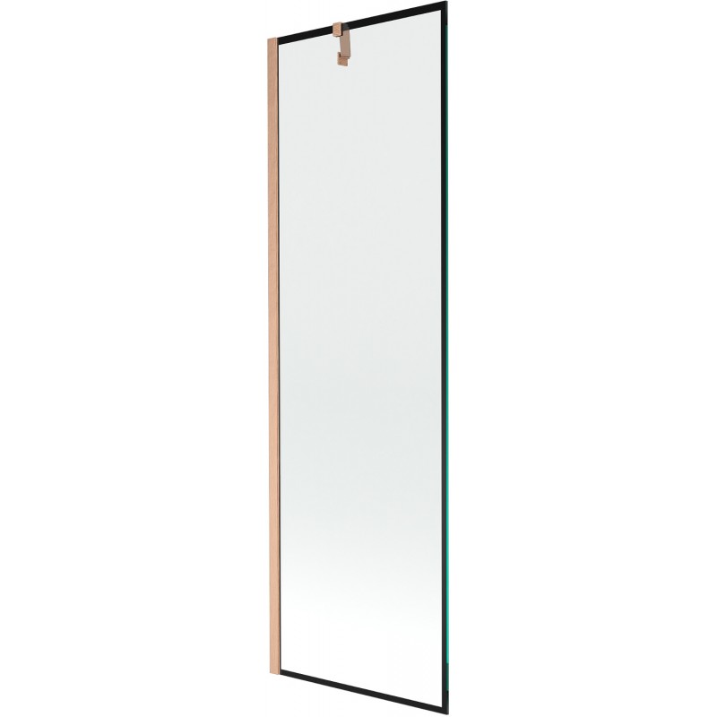 Mexen Next vonios pertvara 1-durų 60 x 150 cm, juodas raštas, šlifuotas varis - 895-060-000-00-70-65