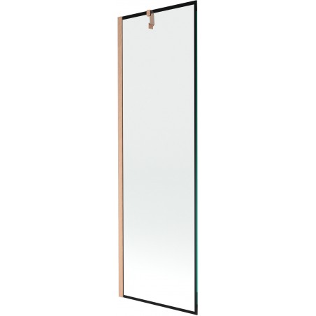 Mexen Next vonios pertvara 1-durų 60 x 150 cm, juodas raštas, šlifuotas varis - 895-060-000-00-70-65