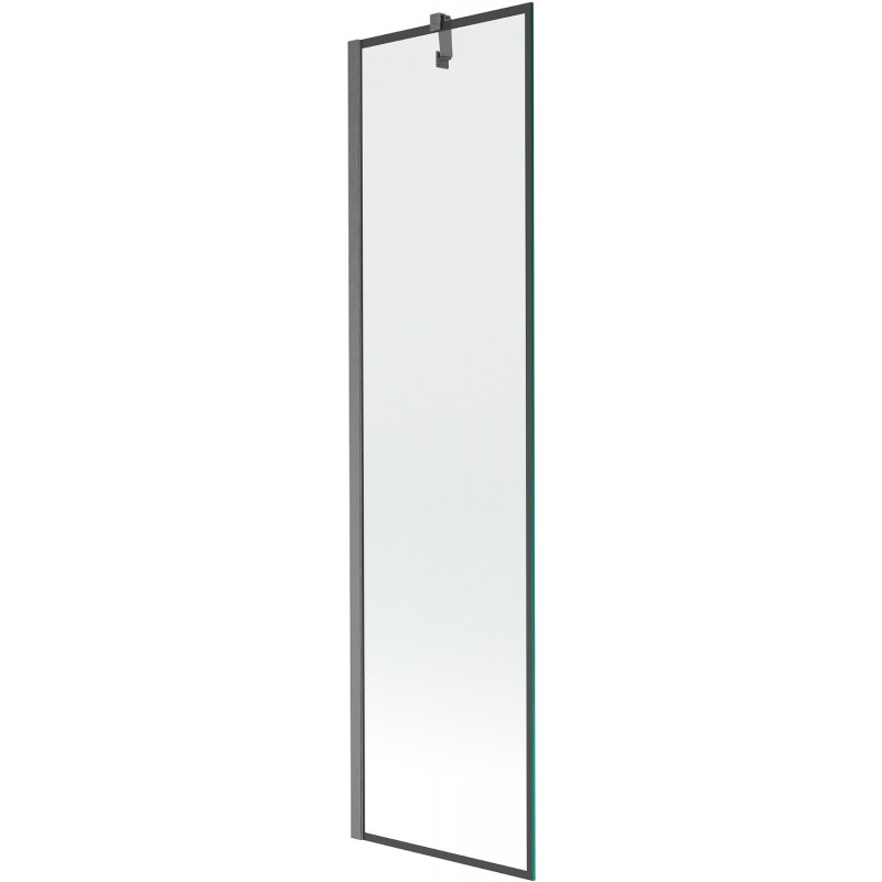 Mexen Next vonios pertvara 1-durų 50 x 150 cm, juodas raštas, gun gray šlifuotas - 895-050-000-00-70-66