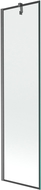 Mexen Next viena nuosklendė, 50 x 150 cm, juodas rėmas, gun gray šlifuotas - 895-050-000-00-70-66