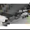 Mexen Next vonios ekranas 1-durys 60 x 150 cm, juodas raštas, šlifuota pistoletų pilka - 895-060-000-00-70-66
