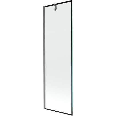 Mexen Next vonios pertvara 1-duris 60 x 150 cm, juodas rėmas, gun gray šukuotas - 895-060-000-00-70-66