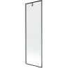 Mexen Next vonios ekranas 1-durys 60 x 150 cm, juodas raštas, šlifuota pistoletų pilka - 895-060-000-00-70-66