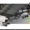 Mexen Next vonios ekranas 1-duris 70 x 150 cm, juodas raštas, šlifuotas tamsiai pilkas - 895-070-000-00-70-66